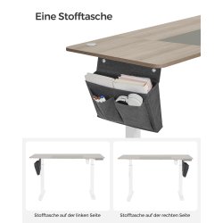 H�ve s�nkebord - elektrisk h�ve s�nke skrivebord - beige 60x140