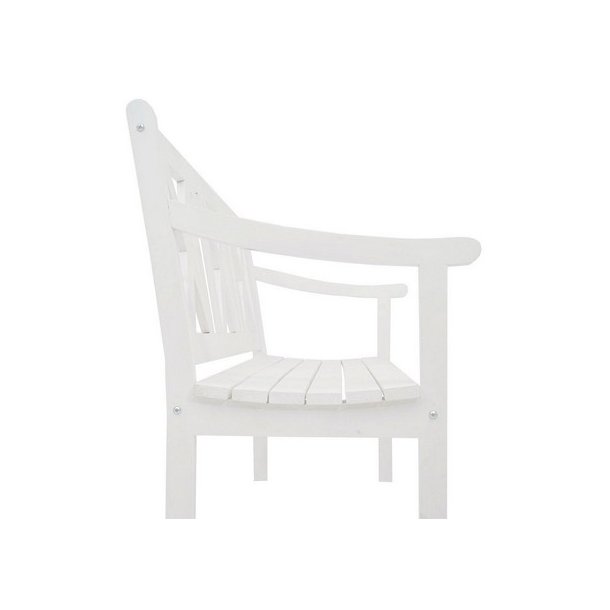 Havebnk og parkbnk - 3 personers 160 cm trbnk - hvid