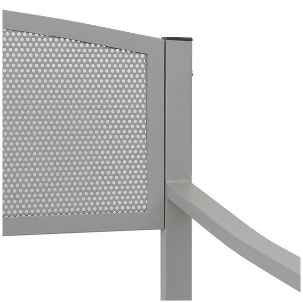 St�lb�nk - parkb�nk og haveb�nk i pulverlakeret st�l ~ gr�