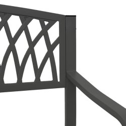 Parkbnk - stlbnk i pulverlakeret stl ~ sort havebnk