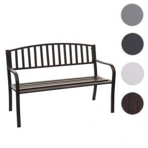 Stlbnk - vintage bronze parkbnk og havebnk i pulverlakeret stl