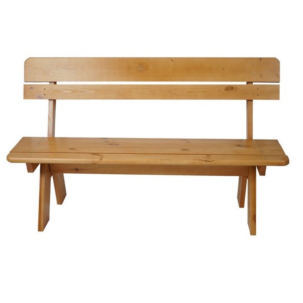 Have bnk - parkbnk og havebnk - trbnk p 148 cm - brun