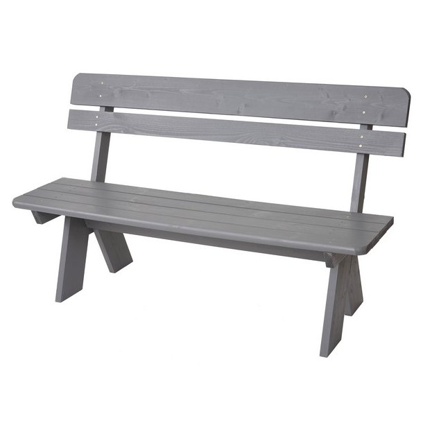 Have bnk - parkbnk og havebnk - trbnk p 148 cm - gr