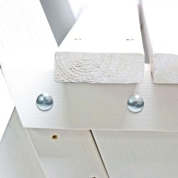 Have bnk - parkbnk og havebnk - trbnk p 148 cm - hvid