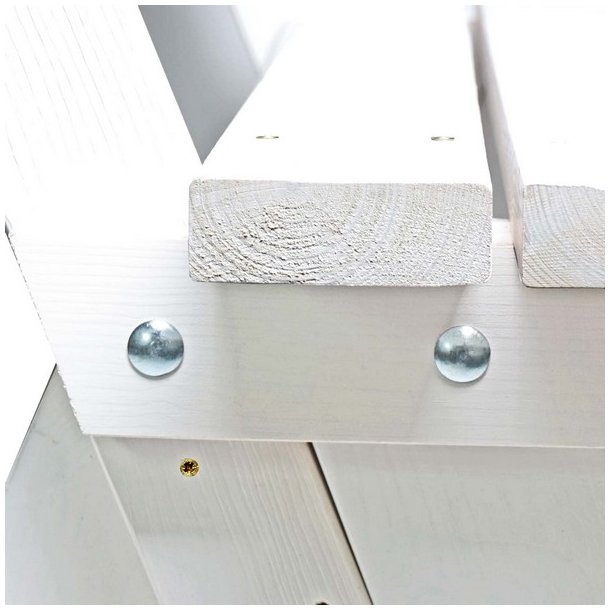 Have bnk - parkbnk og havebnk - trbnk p 148 cm - hvid