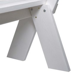 Have bnk - parkbnk og havebnk - trbnk p 148 cm - hvid