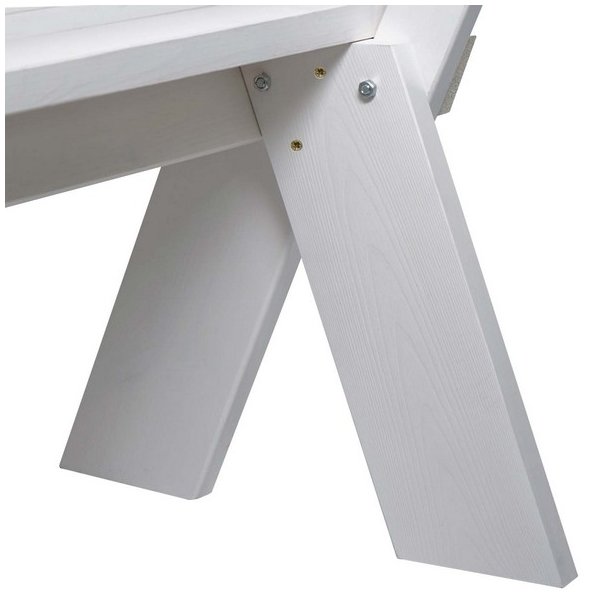 Have bnk - parkbnk og havebnk - trbnk p 148 cm - hvid