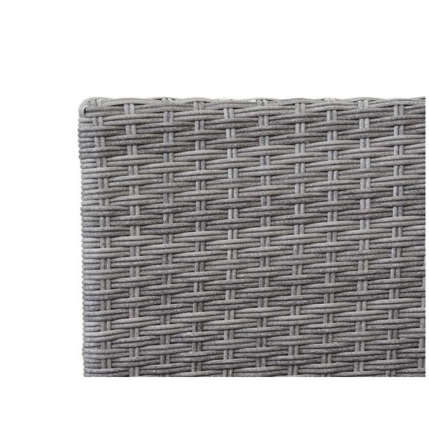 Polyrattan havebnk med bord - gr 2 personers havesofa 132 cm