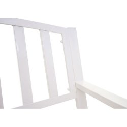 Stlbnk - hvid parkbnk og havebnk i pulverlakeret stl