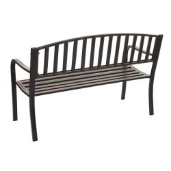 St�lb�nk - vintage bronze parkb�nk og haveb�nk i pulverlakeret st�l