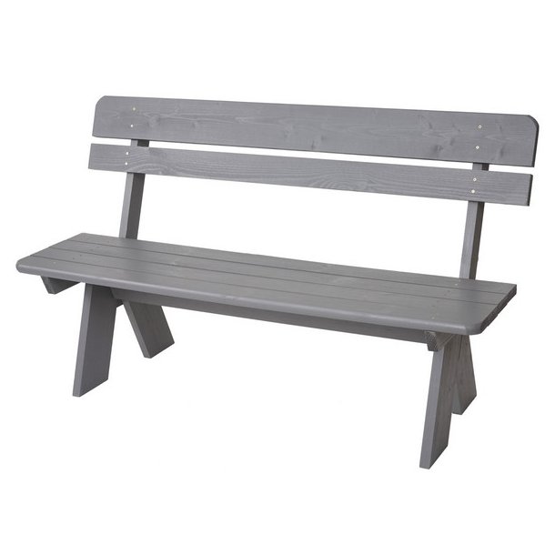 Have bnk - parkbnk og havebnk - trbnk p 148 cm - gr