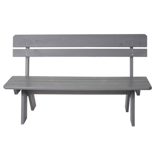 Have bnk - parkbnk og havebnk - trbnk p 148 cm - gr