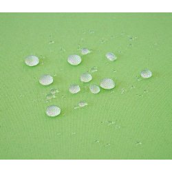 Haveb�nk og hyndeboks - gr�meleret polyrattan med gr�n hynde