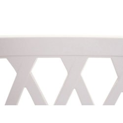 Parkbnk - stlbnk i pulverlakeret stl ~ hvid havebnk