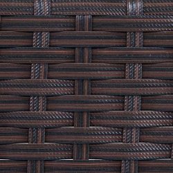 Havebord - brunmeleret polyrattan glasbord - havembler