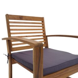 Havembelst 4 dele med hynder massivt akacietr - loungest