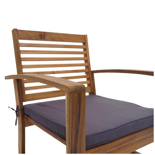 Havembelst 4 dele med hynder massivt akacietr - loungest