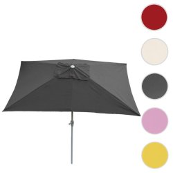 Parasol 3 x 2 meter i aluminium med knk/vip - antracit haveparasol