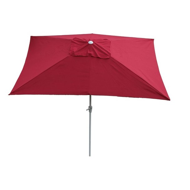 Parasol i aluminium med knk/vip 2x3M - bordeaux