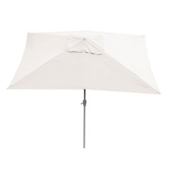 Parasol 2 x 3 meter i aluminium med knk/vip - creme