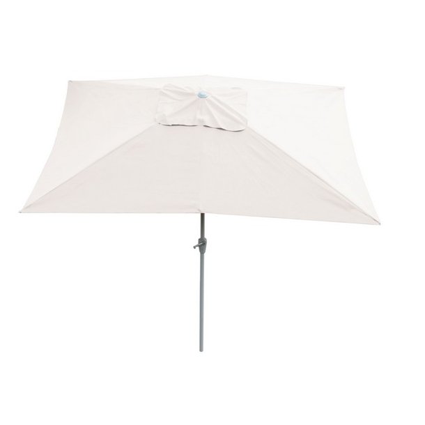 Parasol 2 x 3 meter i aluminium med knk/vip - creme