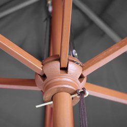 Trparasol - antracit haveparasol 3x2 meter