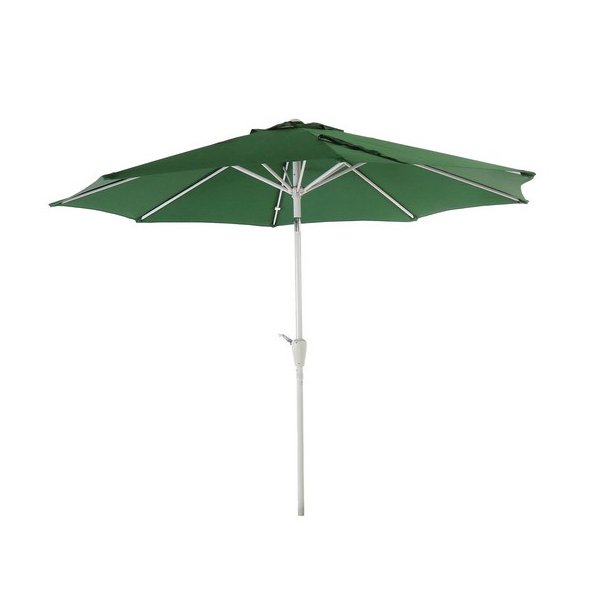 Haveparasol i aluminium med knk/vip 270 cm - grn parasol