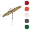 Haveparasol i aluminium med knk/vip 300cm - creme