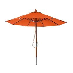 Trparasol 300 cm - luksus terracotta parasol - haveparasol 3 meter