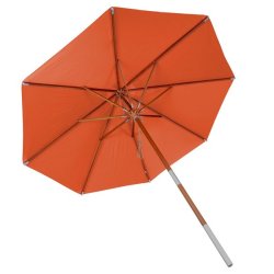 Trparasol 300 cm - luksus terracotta parasol - haveparasol 3 meter