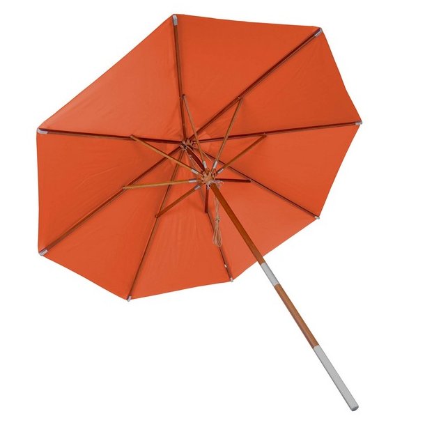 Trparasol 300 cm - luksus terracotta parasol - haveparasol 3 meter
