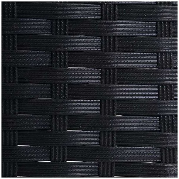 Havestole - 2 sorte polyrattan havestole med creme hynder