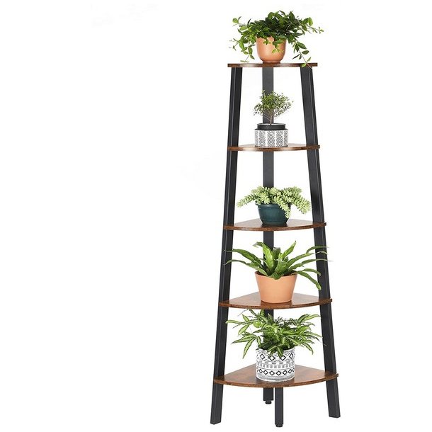 Hjrnereol - stigereol i industrielt design - rustik brun