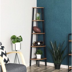 Hjrnereol - stigereol i industrielt design - rustik brun