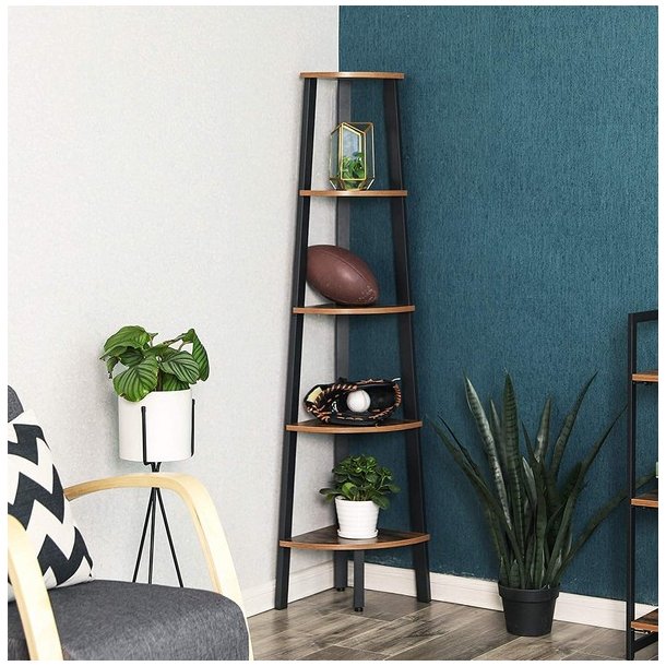 Hjrnereol - stigereol i industrielt design - rustik brun