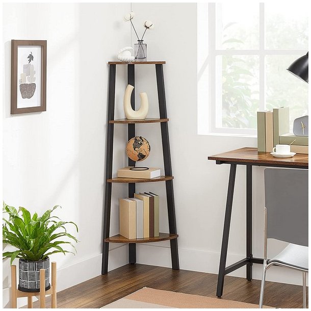 Hjrnereol - stigereol i industrielt design - rustik brun