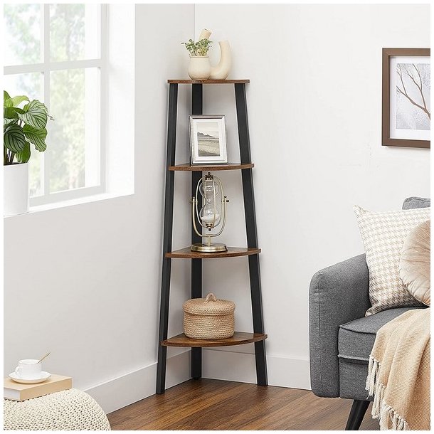 Hjrnereol - stigereol i industrielt design - rustik brun