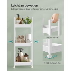 Opbevaringsvogn - k�kkenreol eller badev�relsesvogn - bambus