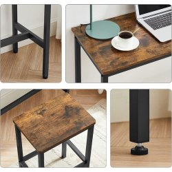 Barbord med 2 skamler - h�jbord med 2 barstole - rustik brun