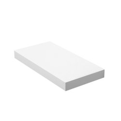 Hylde i tr - vghngt trhylde - hvid vghylde 40 x 20 cm