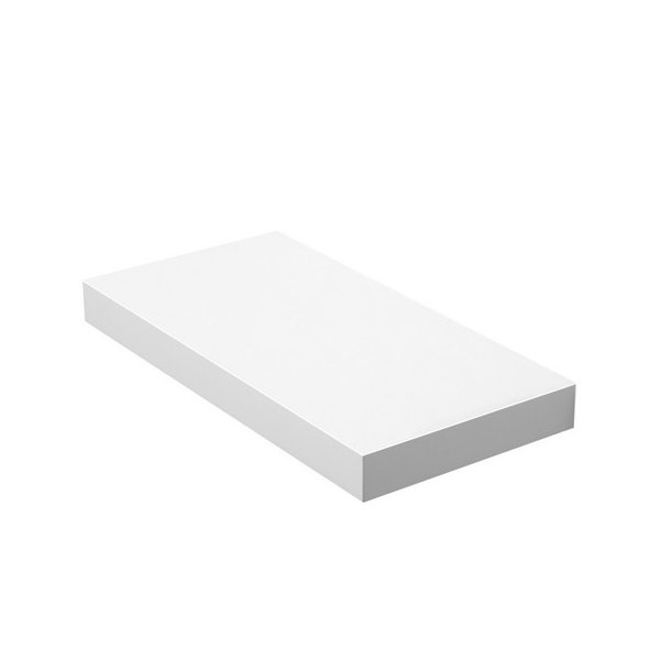 Hylde i tr - vghngt trhylde - hvid vghylde 40 x 20 cm