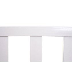 Stlbnk - hvid parkbnk og havebnk i pulverlakeret stl