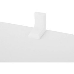 Rumdeler - fritst�ende bogreol i tr� - hvid 130 x 29 x 130