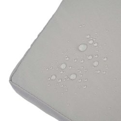 Havebnk og hyndeboks - sort polyrattan med gr hynde - 2 personer