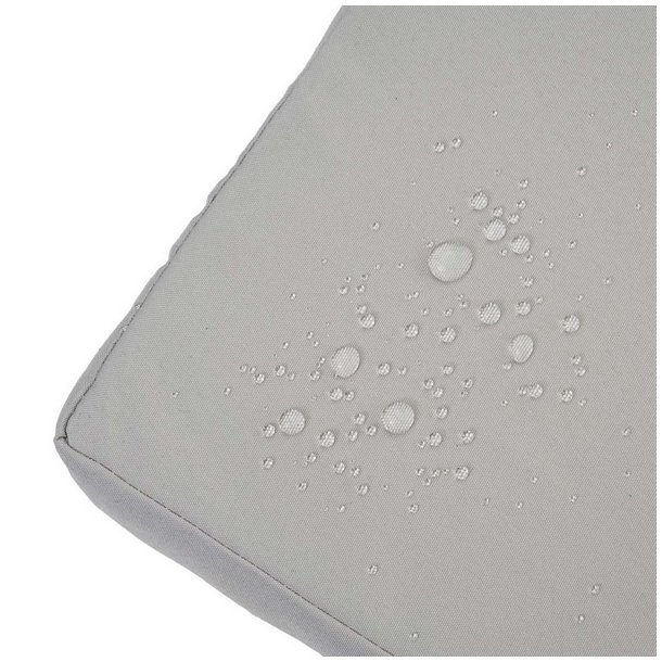 Havebnk og hyndeboks - sort polyrattan med gr hynde - 2 personer