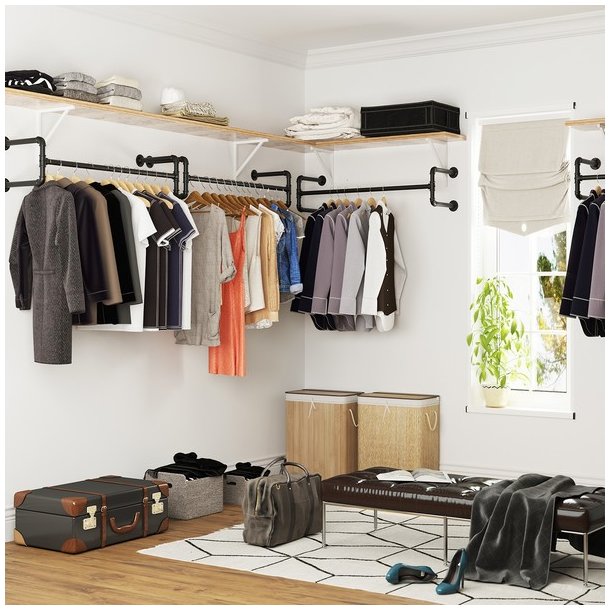 2 stk vghngt tjstang i vandrr look - industrielt design