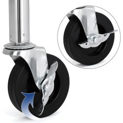 T�jstativ p� hjul med justerbar t�jstang - b�reevne 130 kg