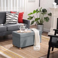 B�nk med kiste - siddeb�nk med opbevaring 76 x 38 x 38 - gr�