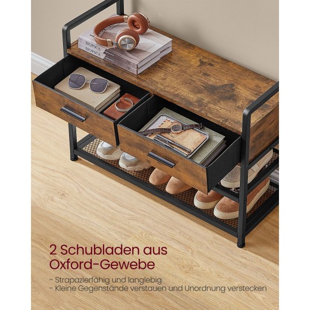 Garderobestativ - stort tjstativ til entre - rustik brun