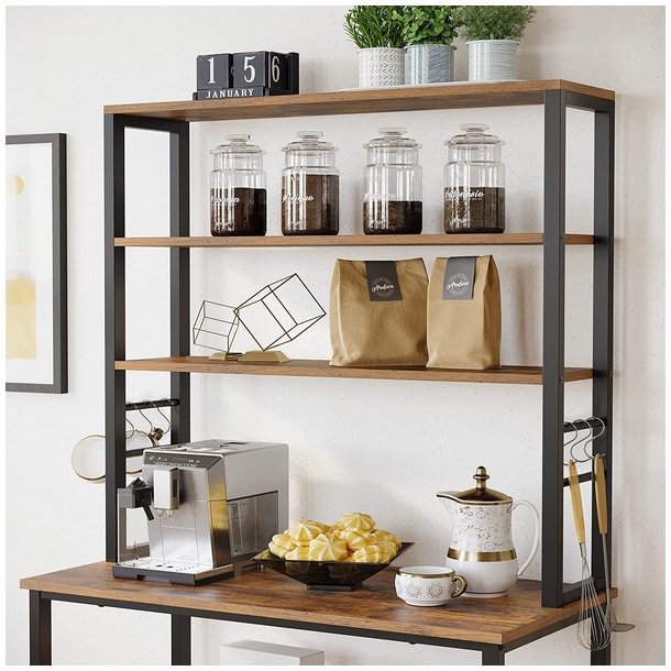 K�kkenreol - k�kkenopbevaring - k�kken modul - rustik brun  80x40x167